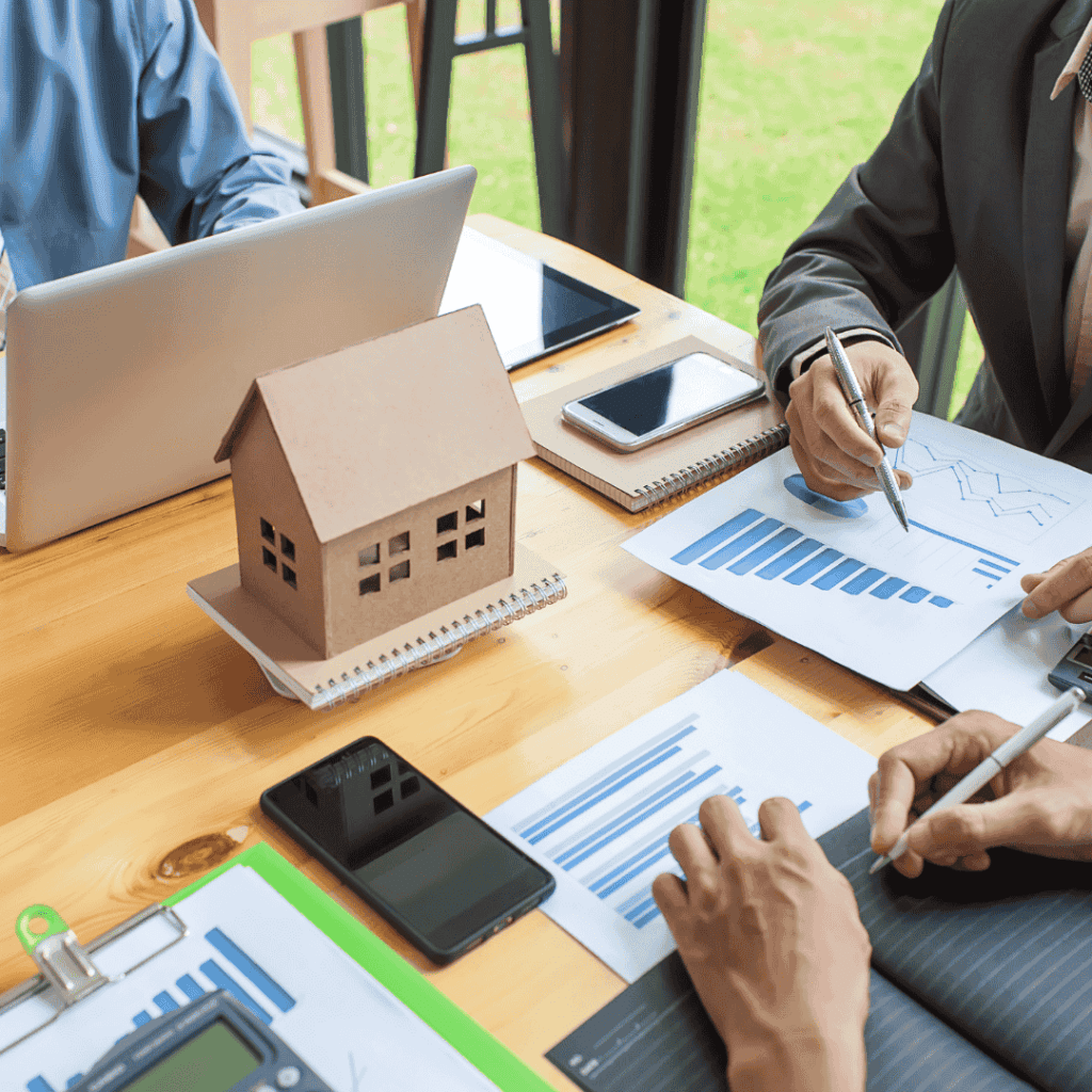 Couple Meeting with Insurance Broker, Bank Manager